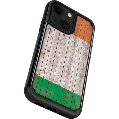 Ireland Flag Dark Wood iPhone 13 Cargo Case